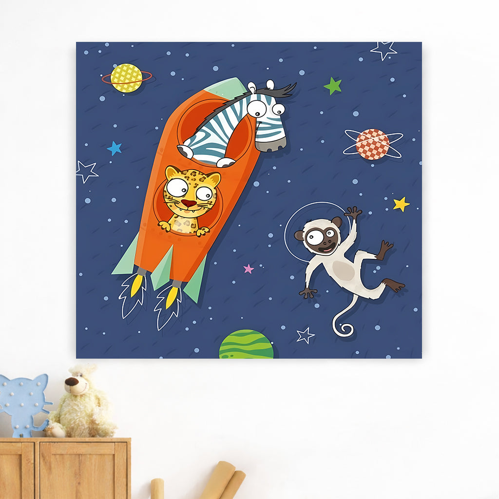 Dans l'espace
